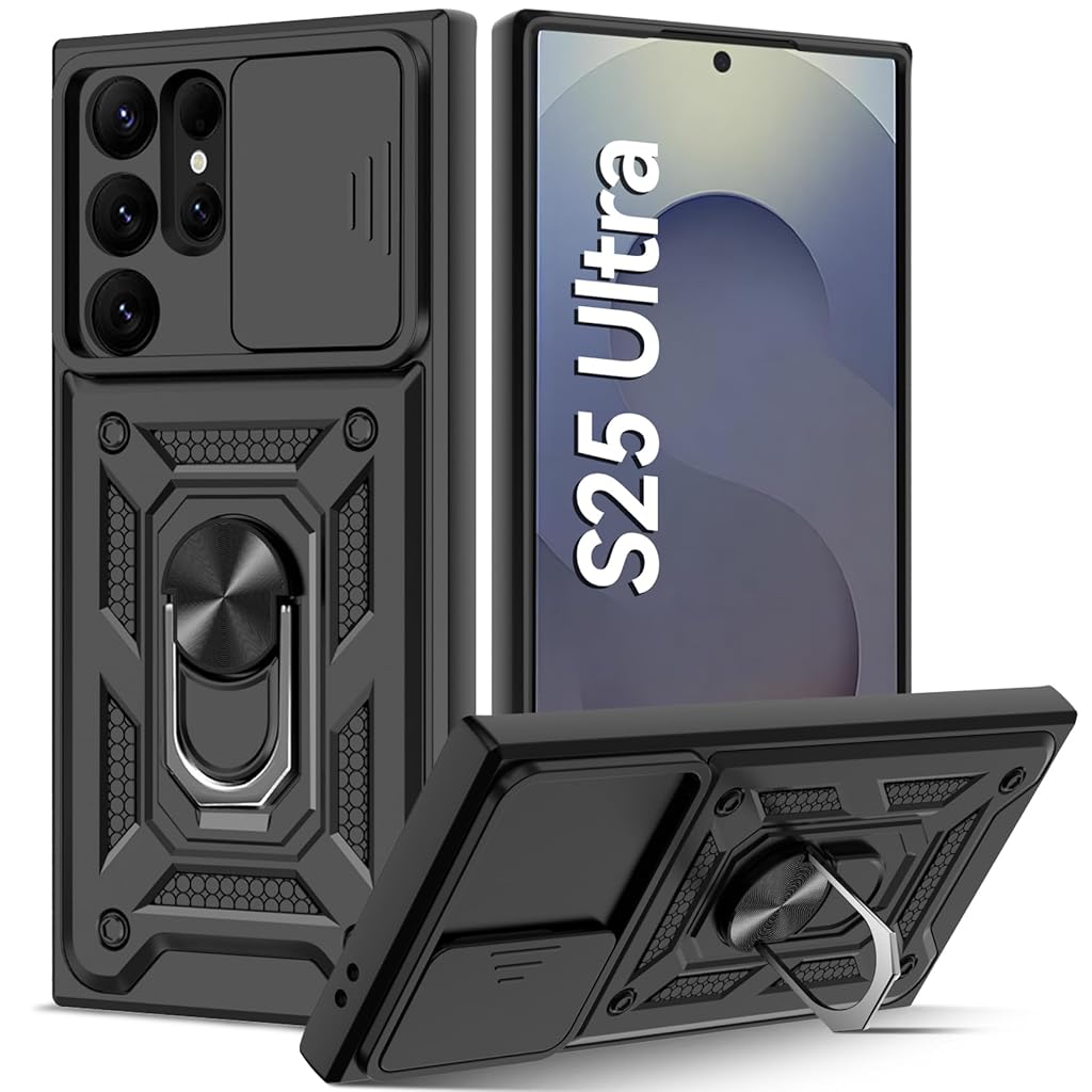 ZORBES® Compatible with Samsung Galaxy Phone Case for Samsung Galaxy S25 Ultra Magnetic Anti-scratch Bumper Phone Case with Folding Kickstand Phone Grip & Sliding Camera Shield ZORBES® Compatible with Samsung Galaxy Phone Case for Samsung Galaxy S25 Ultra Magnetic Anti-scratch Bumper Phone Case with Folding Kickstand Phone Grip & Sliding Camera Shield